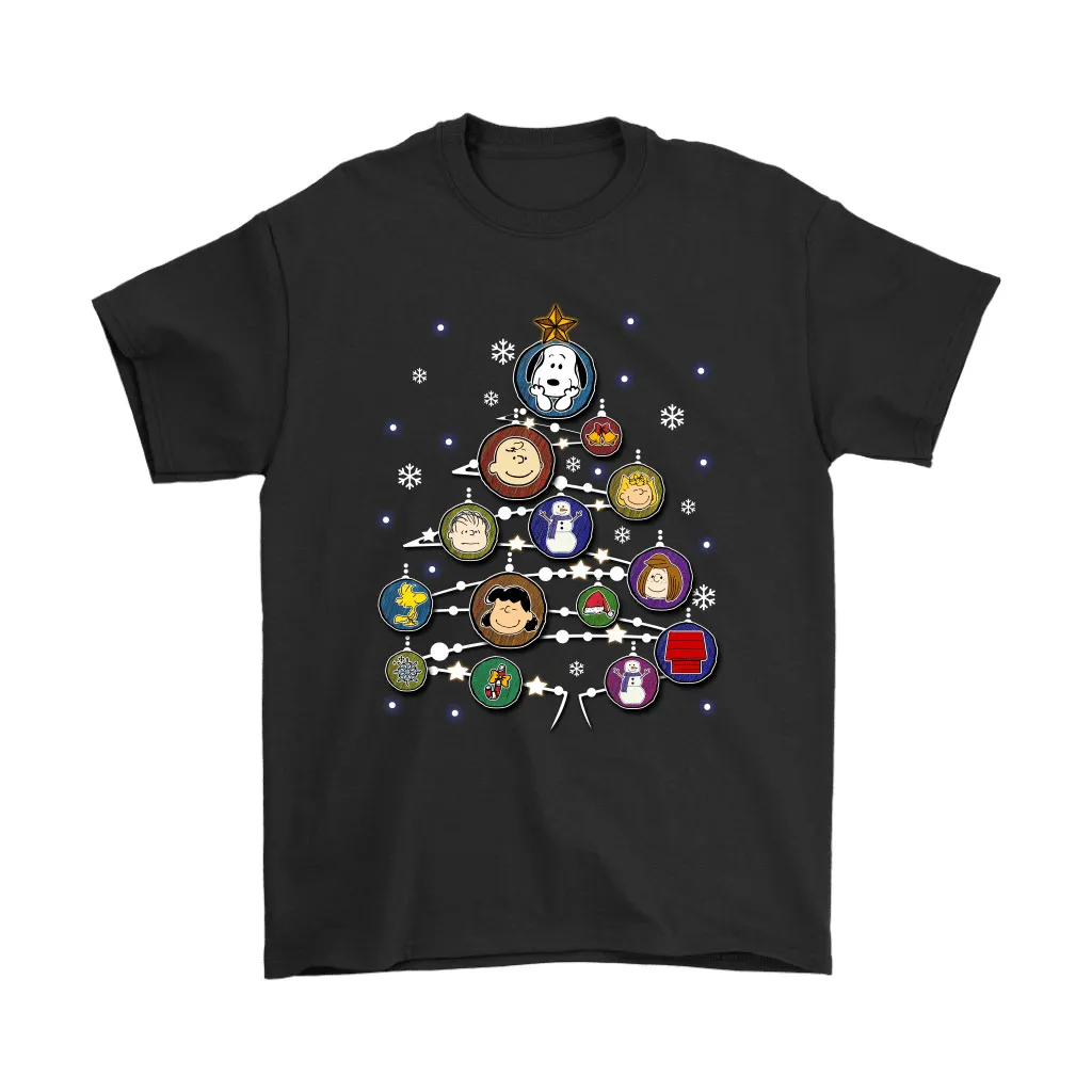 The Peanuts Christmas Balls On A Christmas Tree Snoopy Unisex T-Shirt, Hoodie, Sweatshirt