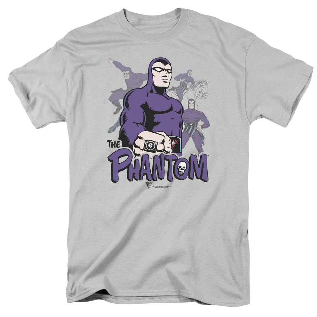 The Phantom Kiss the Ring Mens T Shirt Silver