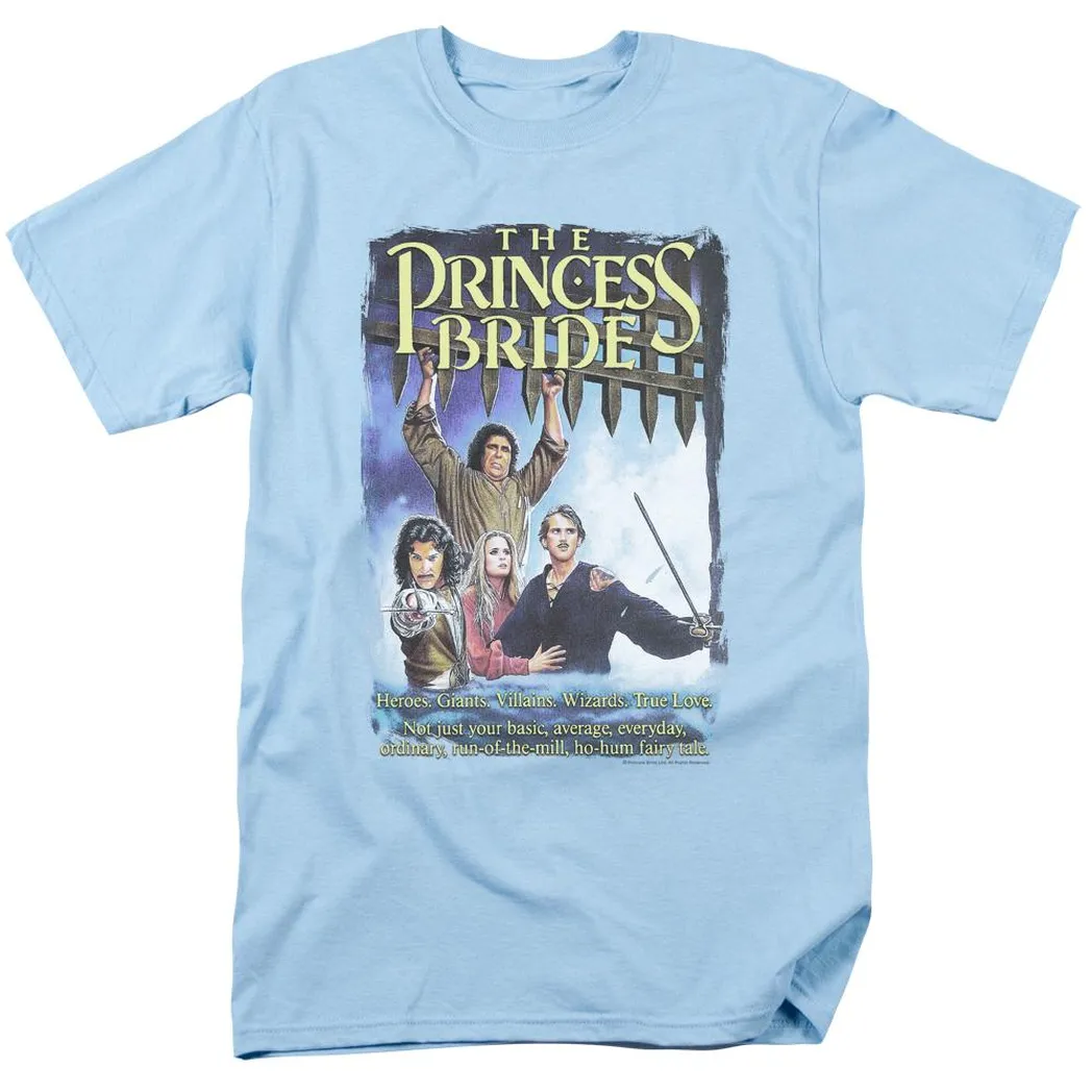 The Princess Bride Alt Poster Mens T Shirt Light Blue