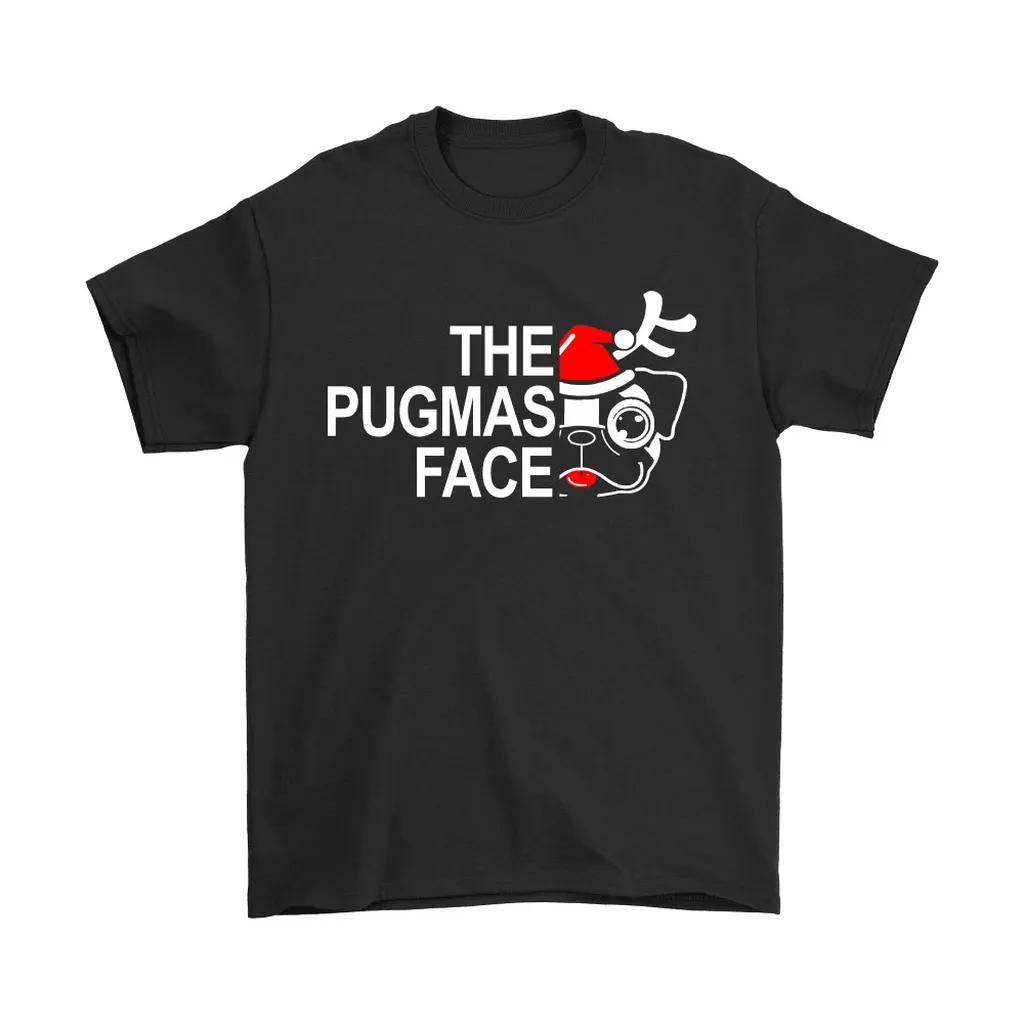 The Pugmas Face Reindeer Pug Christmas Unisex T-Shirt, Hoodie, Sweatshirt