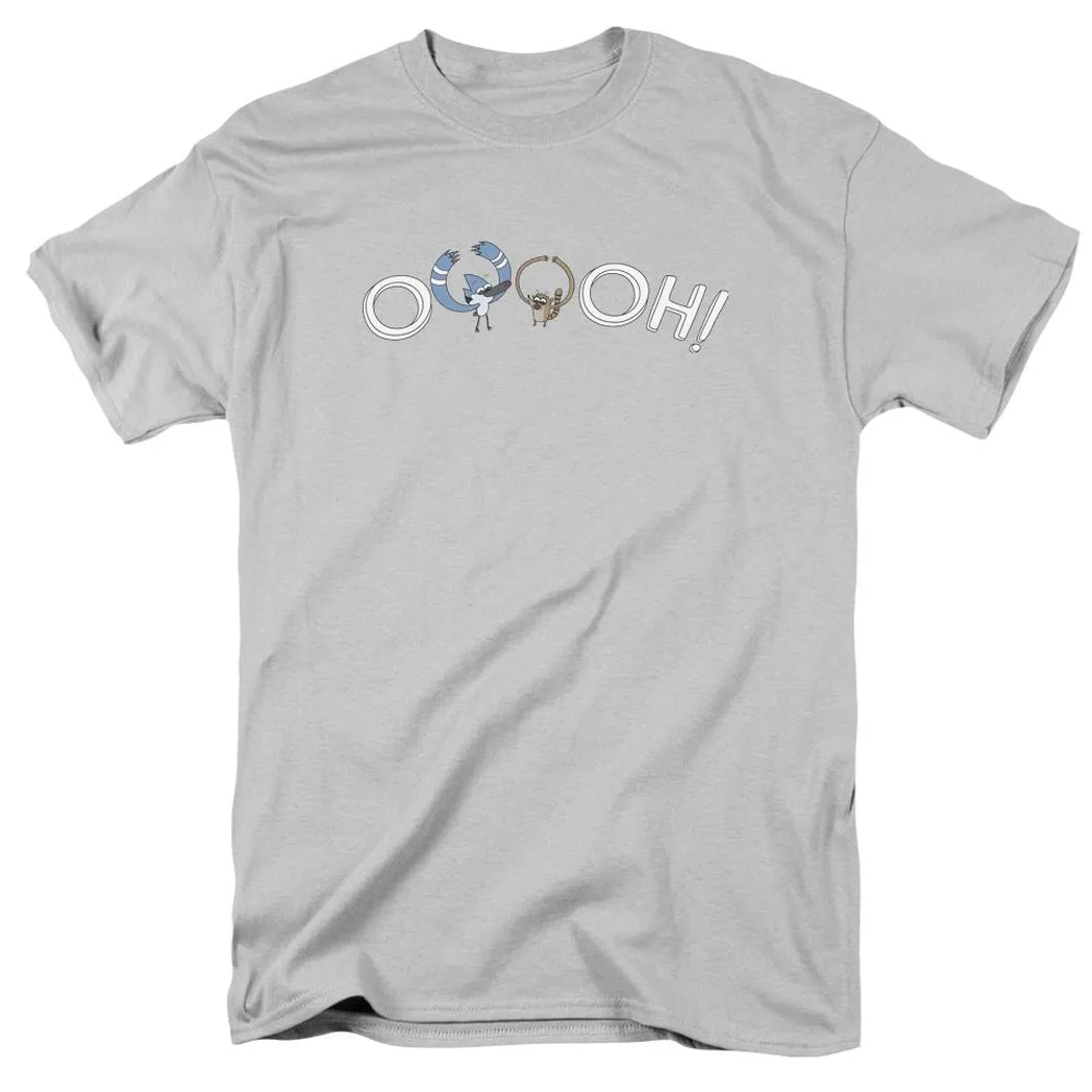 The Regular Show Ooooh Mens T Shirt Silver