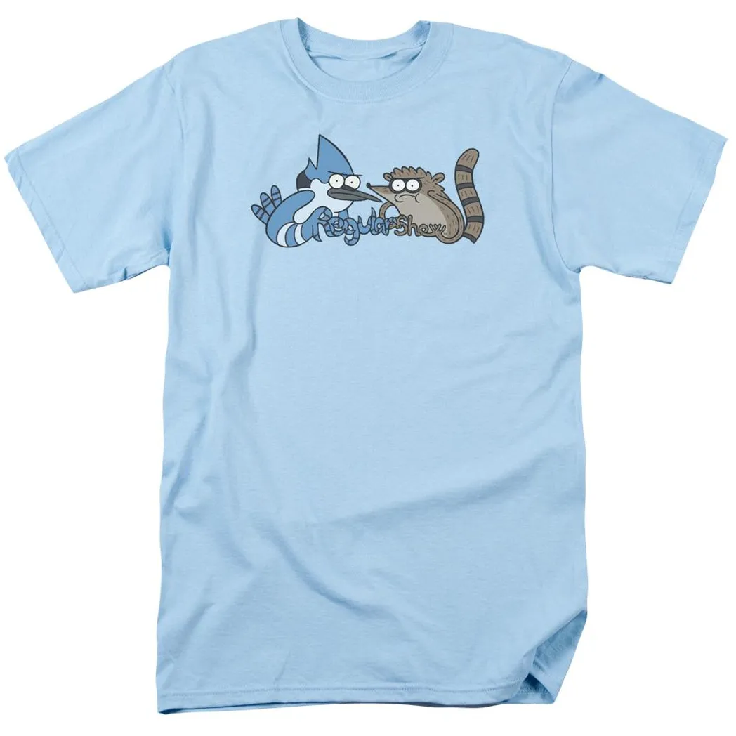 The Regular Show Tattoo Art Mens T Shirt Light Blue