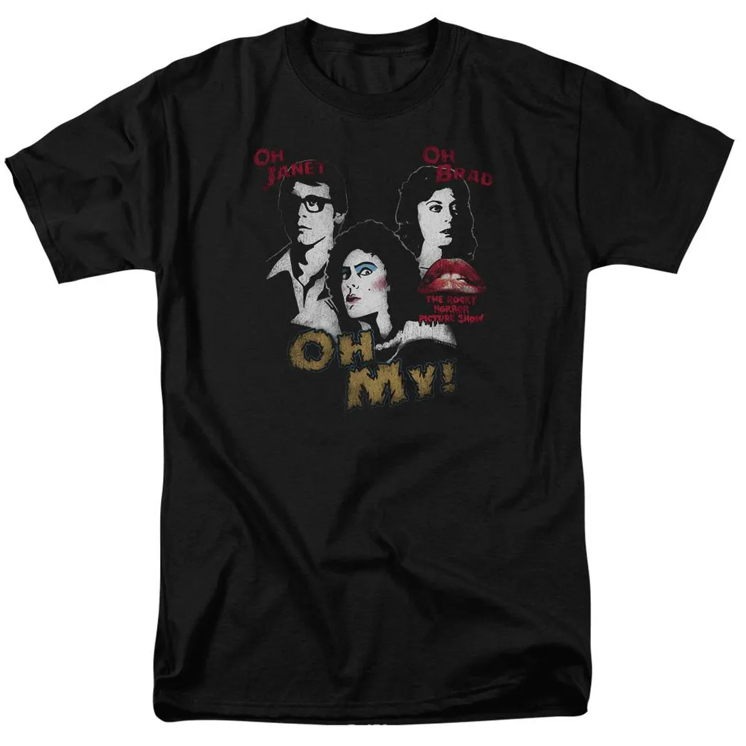 The Rocky Horror Picture Show Oh 3 Ways Mens T Shirt Black