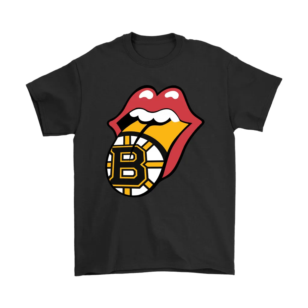 The Rolling Stones Logo X Boston Bruins Mashup Nhl Unisex T-Shirt, Hoodie, Sweatshirt