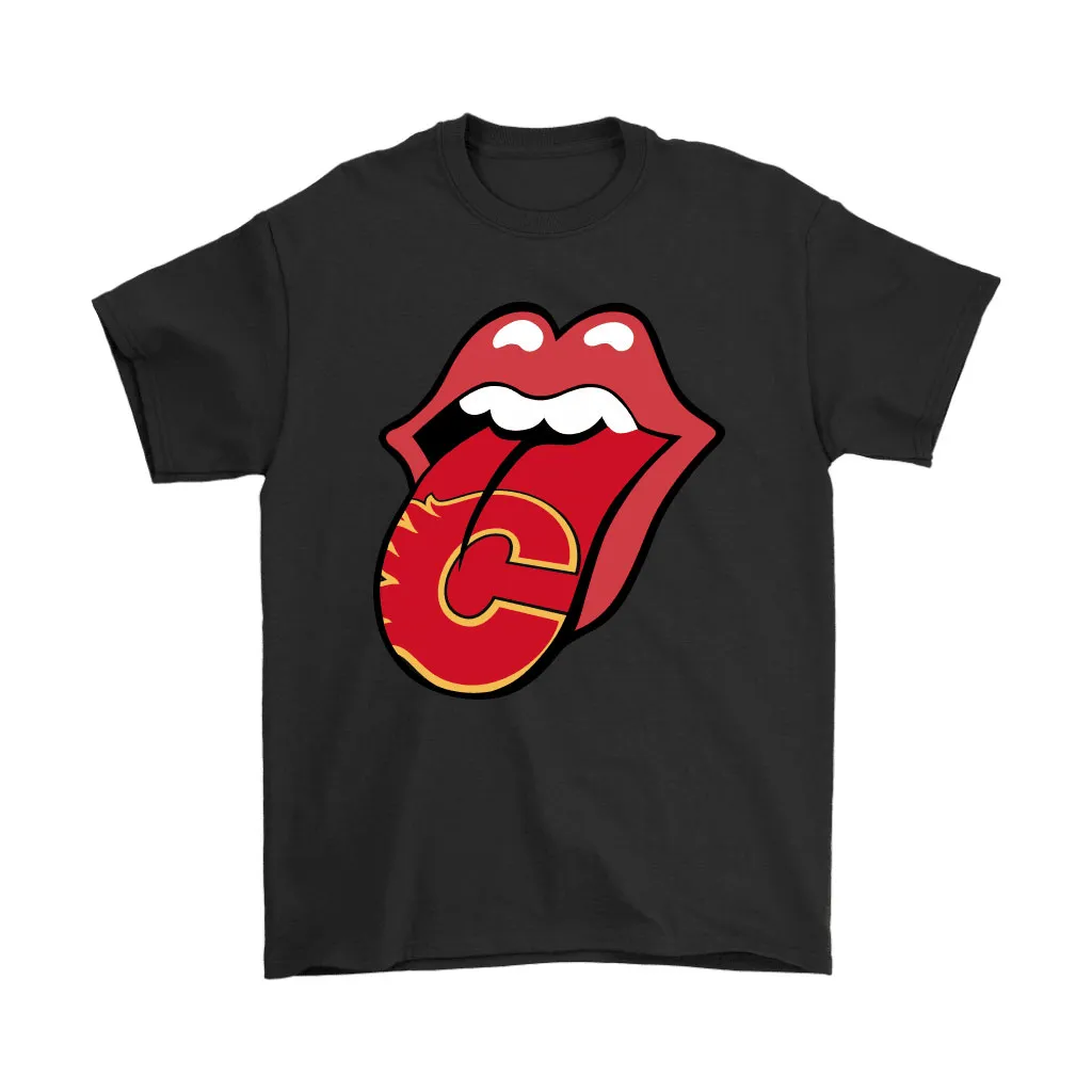 The Rolling Stones Logo X Calgary Flames Mashup Nhl Unisex T-Shirt, Hoodie, Sweatshirt