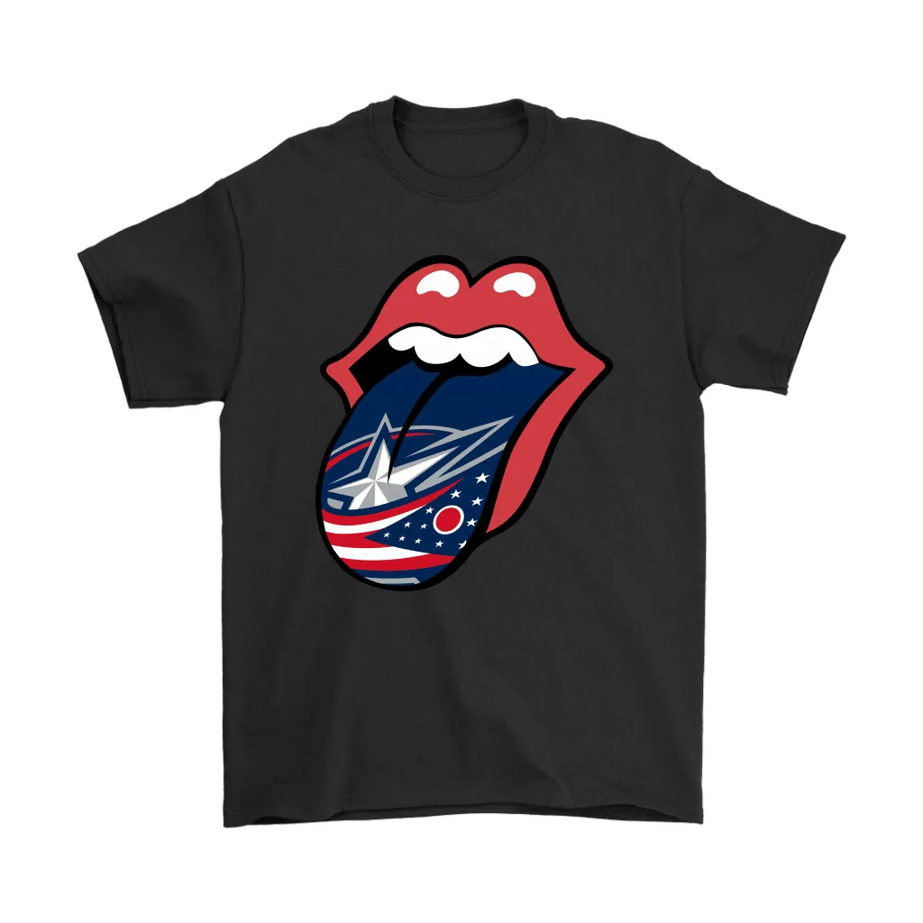 The Rolling Stones Logo X Columbus Blue Jackets Mashup Nhl Unisex T-Shirt, Hoodie, Sweatshirt