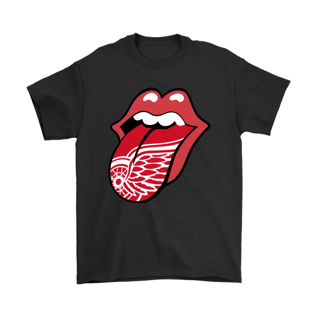 The Rolling Stones Logo X Detroit Red Wings Mashup Nhl Unisex T-Shirt, Hoodie, Sweatshirt