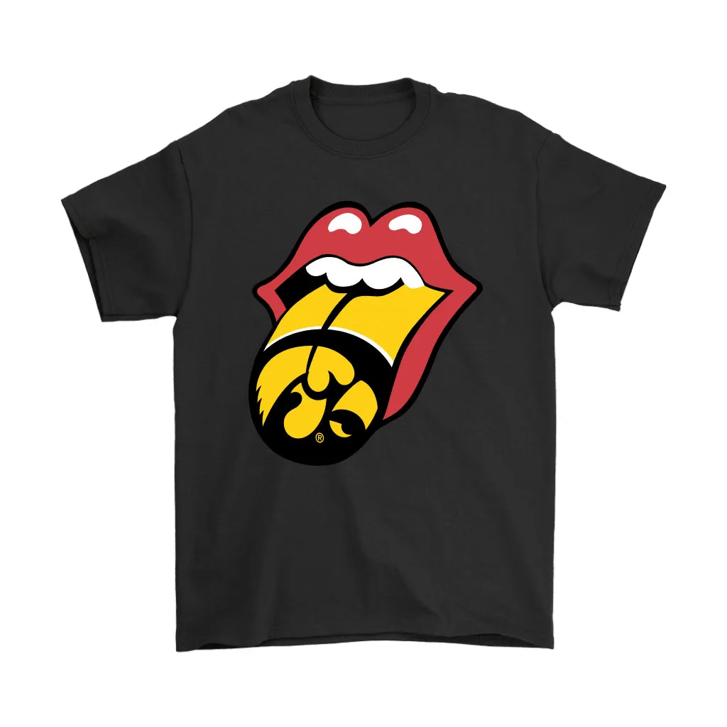 The Rolling Stones Logo X Iowa Hawkeyes Mashup Ncaa Unisex T-Shirt, Hoodie, Sweatshirt