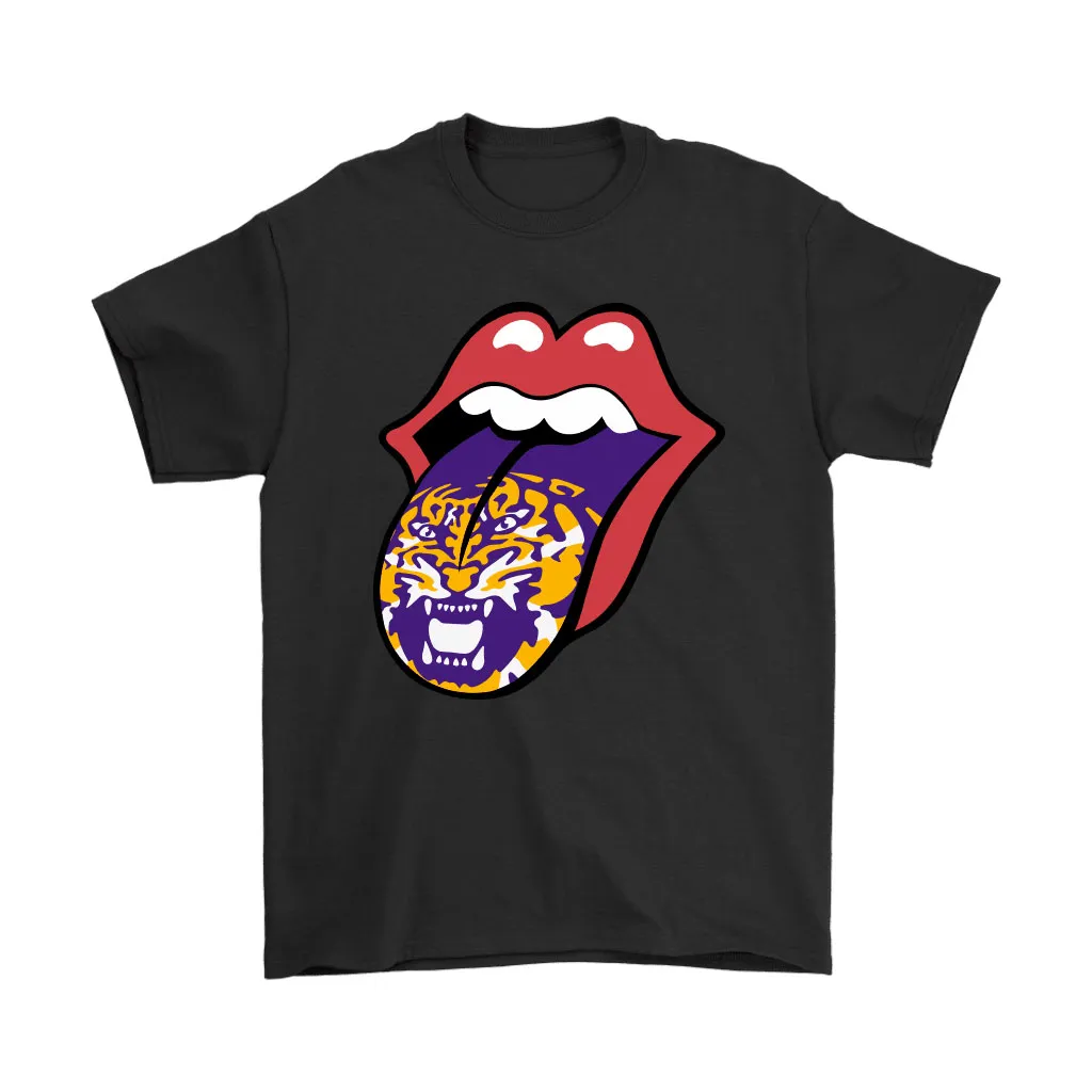 The Rolling Stones Logo X Lsu Tigers Mashup Ncaa Unisex T-Shirt, Hoodie, Sweatshirt