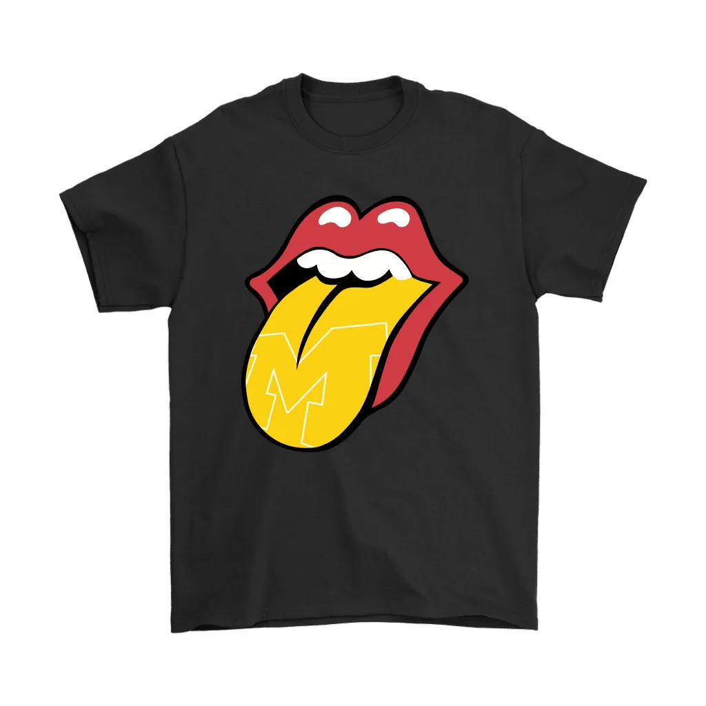 The Rolling Stones Logo X Michigan Wolverines Mashup Ncaa Unisex T-Shirt, Hoodie, Sweatshirt