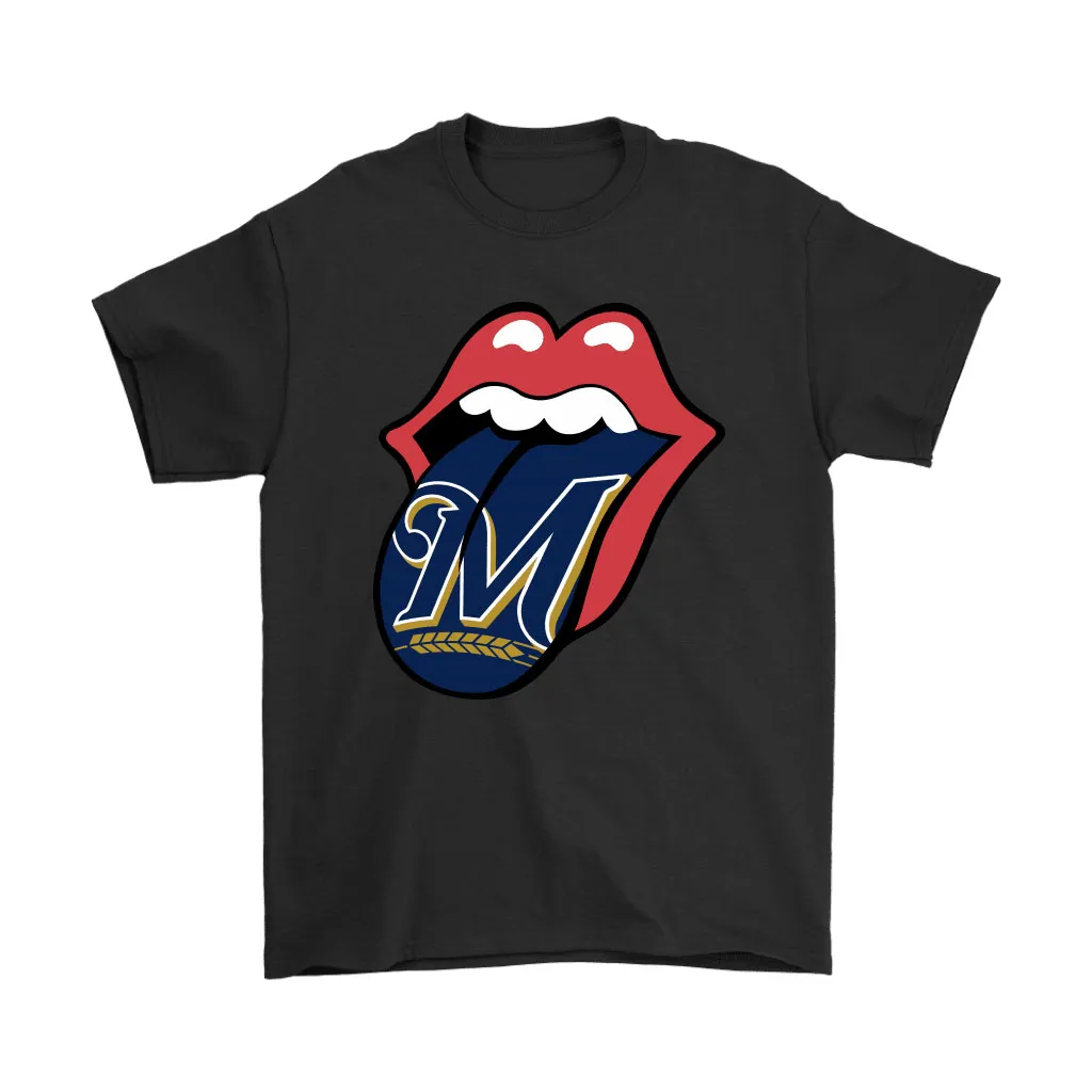 The Rolling Stones Logo X Milwaukee Brewers Mashup Mlb Unisex T-Shirt, Hoodie, Sweatshirt