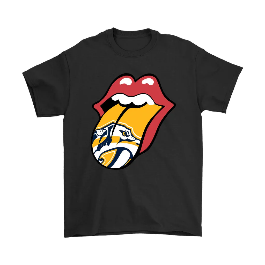 The Rolling Stones Logo X Nashville Predators Mashup Nhl Unisex T-Shirt, Hoodie, Sweatshirt