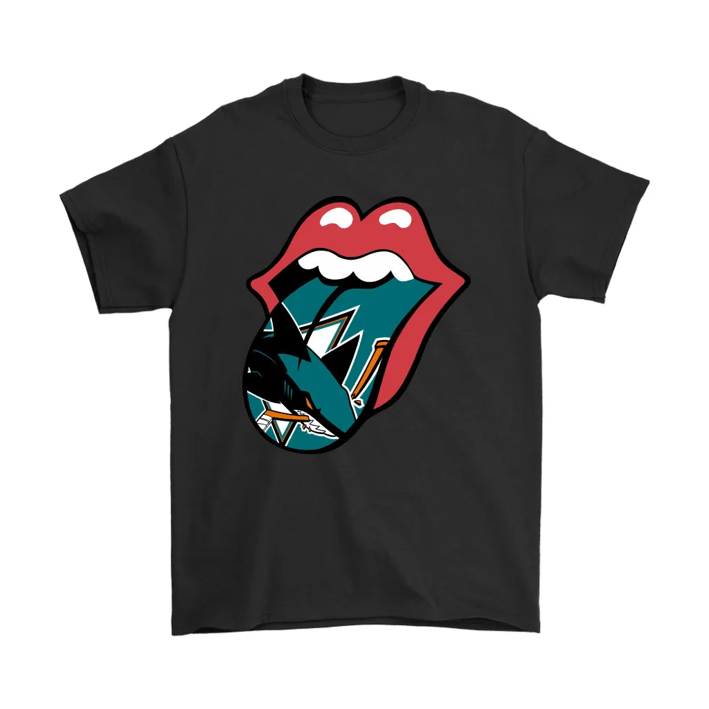 The Rolling Stones Logo X San Jose Sharks Mashup Nhl Unisex T-Shirt, Hoodie, Sweatshirt