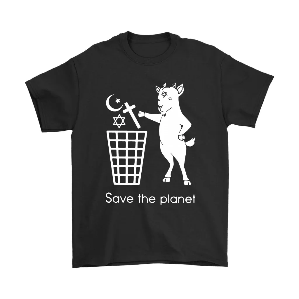 The Satan Goat Save The Planet Unisex T-Shirt, Hoodie, Sweatshirt