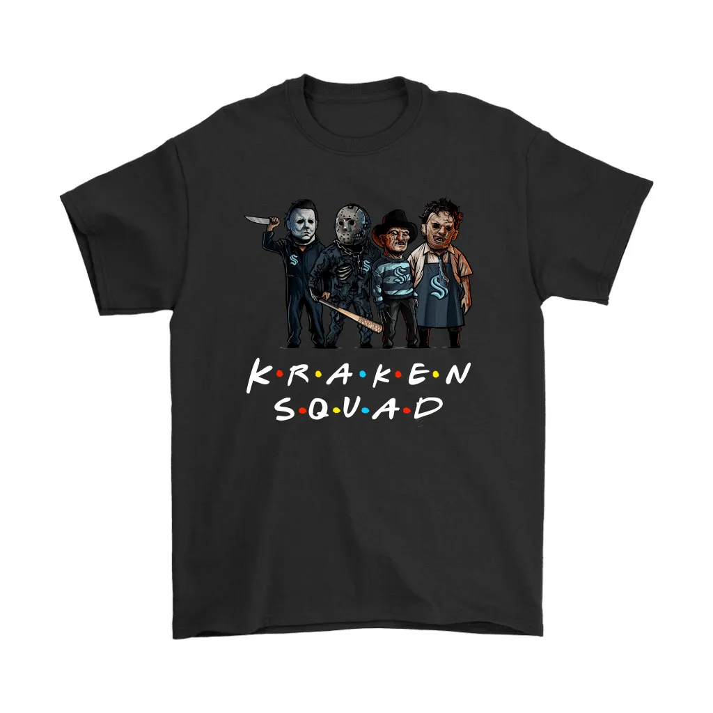 The Seattle Kraken Squad Horror Killers Friends Nhl Unisex T-Shirt, Hoodie, Sweatshirt