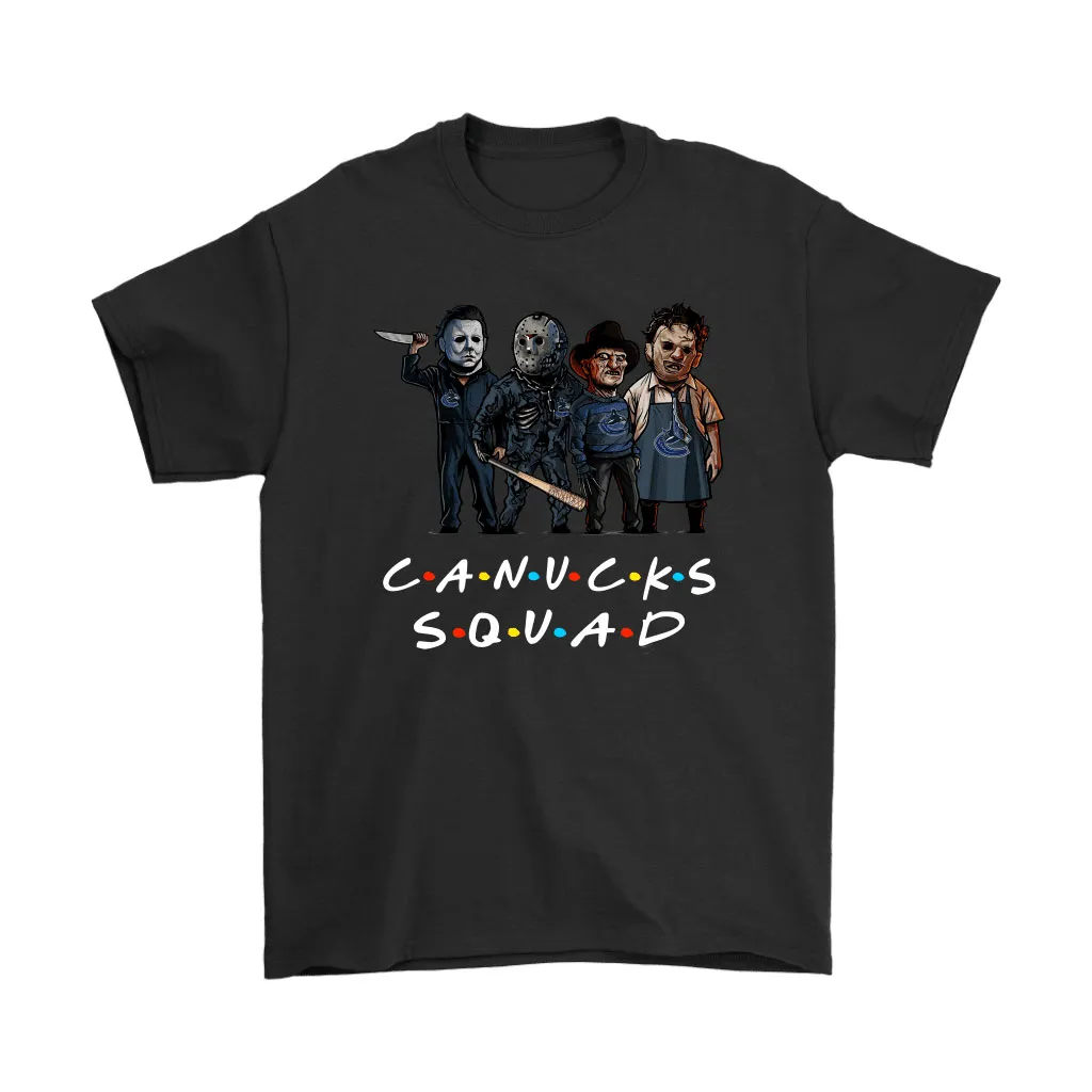 The Vancouver Canucks Squad Horror Killers Friends Nhl Unisex T-Shirt, Hoodie, Sweatshirt