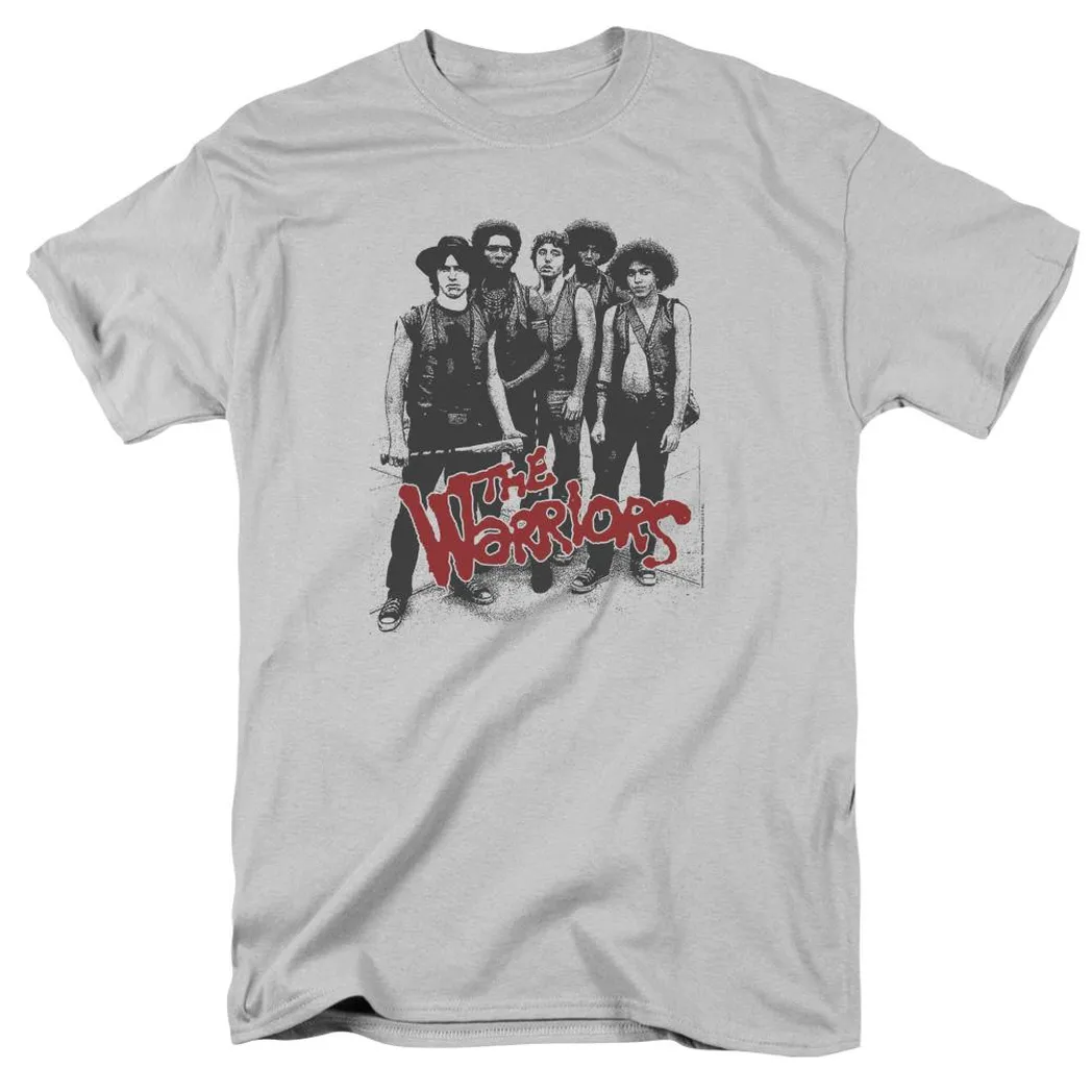 The Warriors Gang Mens T Shirt Silver