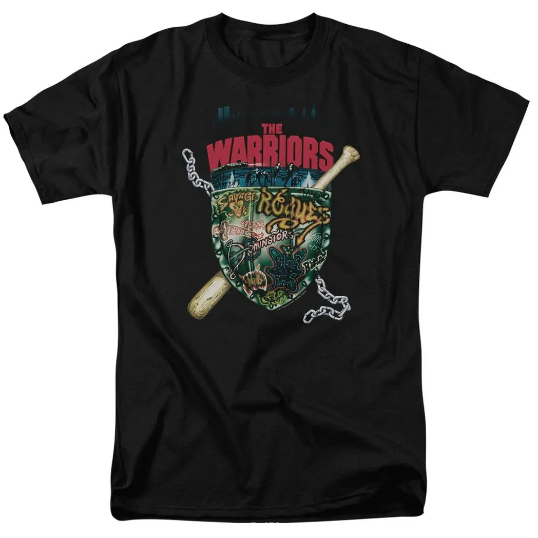 The Warriors Shield Mens T Shirt Black