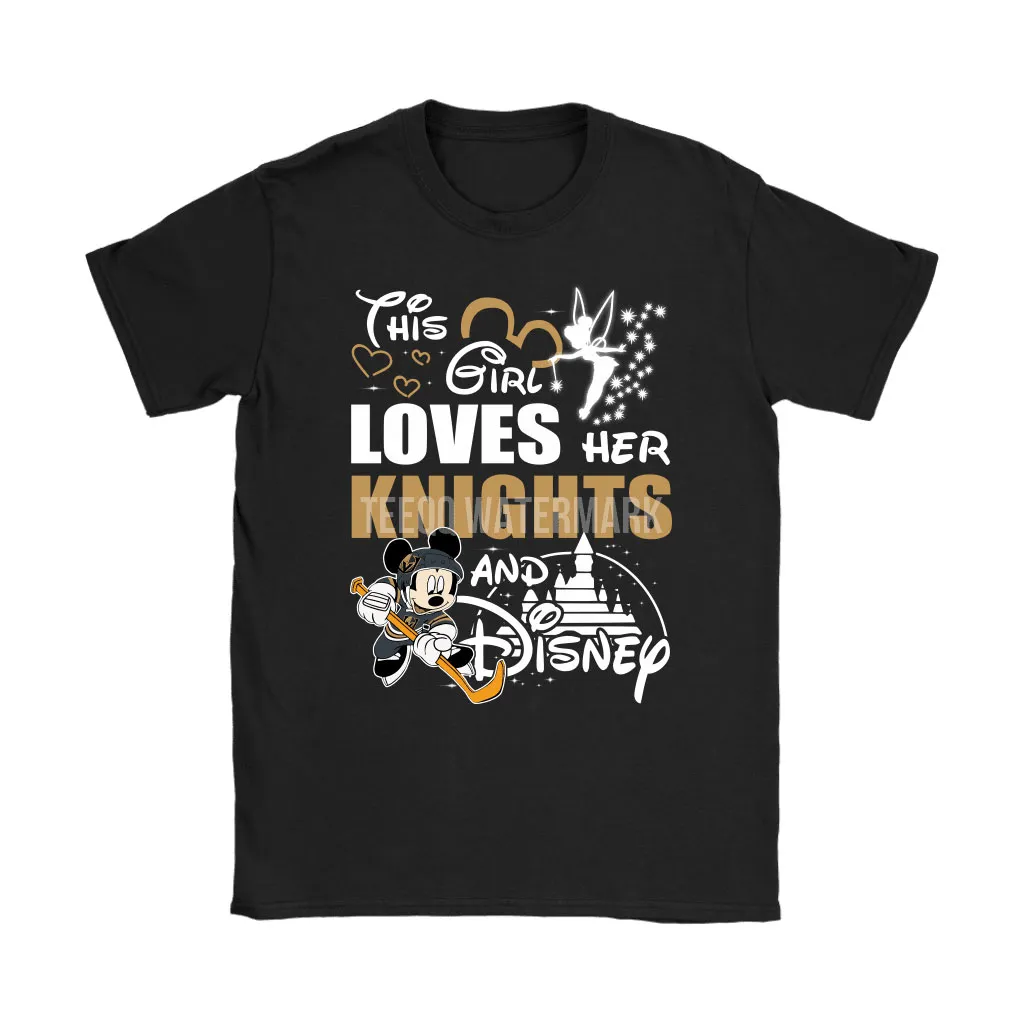 This Girl Love Her Vegas Golden Knights And Mickey Disney Unisex T-Shirt, Hoodie, Sweatshirt