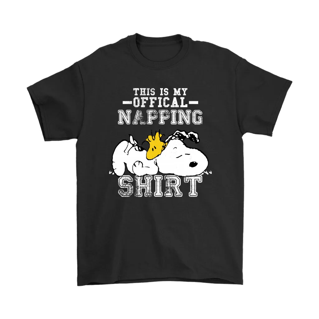 This Is My Offical Napping Shirt Woodstock And Snoopy Unisex T-Shirt, Hoodie, Sweatshirt