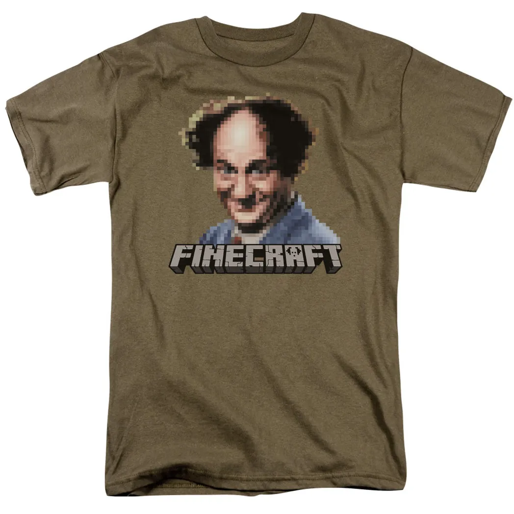 Three Stooges Finecraft Mens T Shirt Safari Green