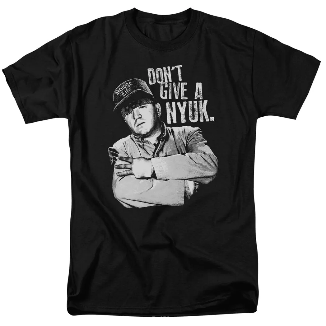 Three Stooges Give A Nyuk Mens T Shirt Black