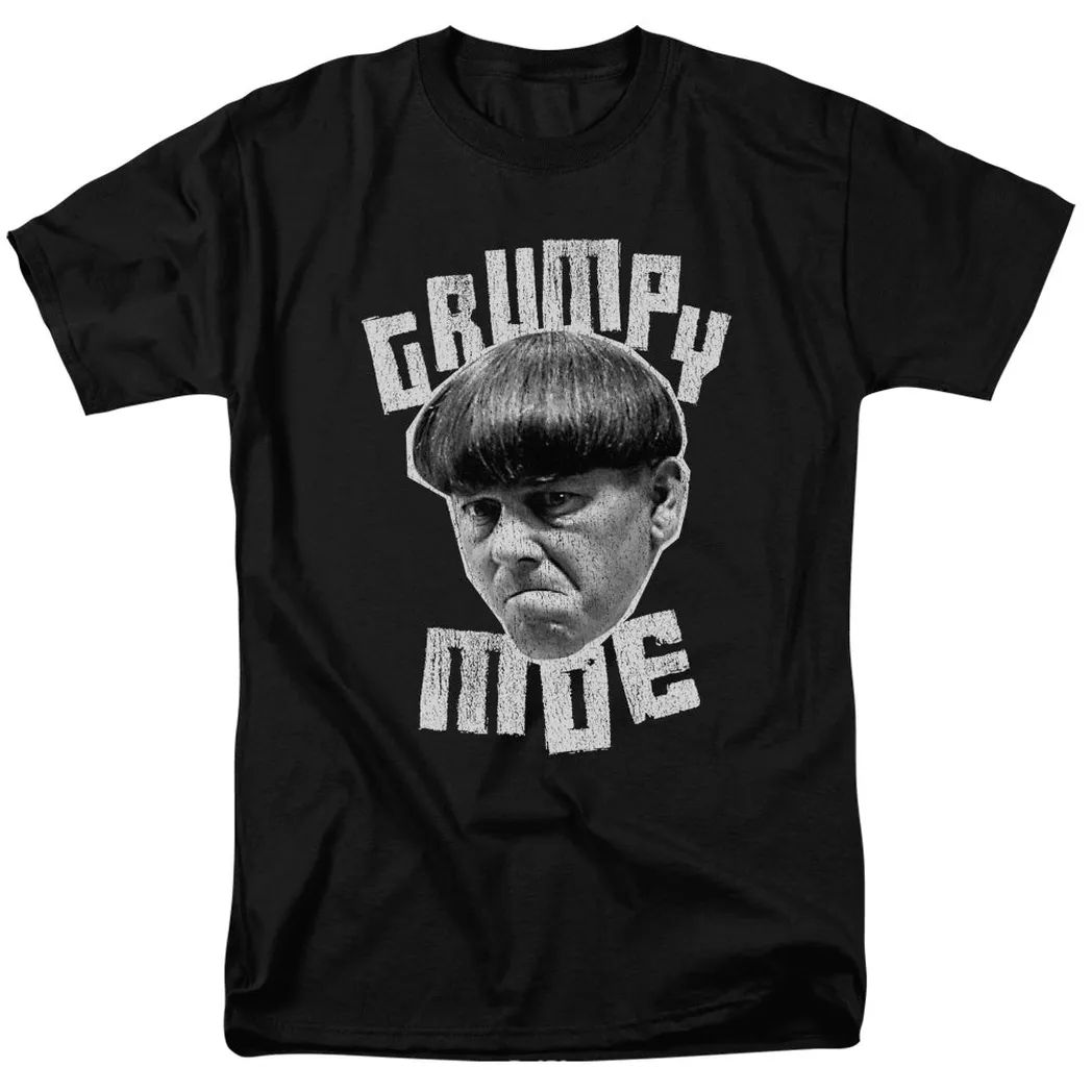 Three Stooges Grumpy Moe Mens T Shirt Black