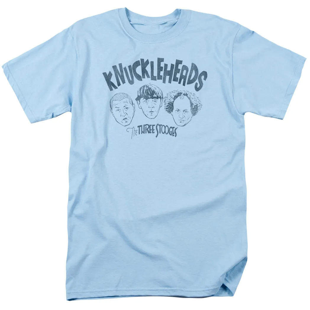 Three Stooges Knuckleheads Mens T Shirt Light Blue