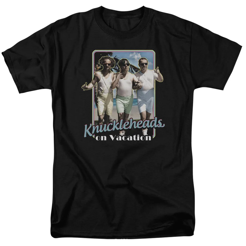 Three Stooges Knucklesheads On Vacation Mens T Shirt Black