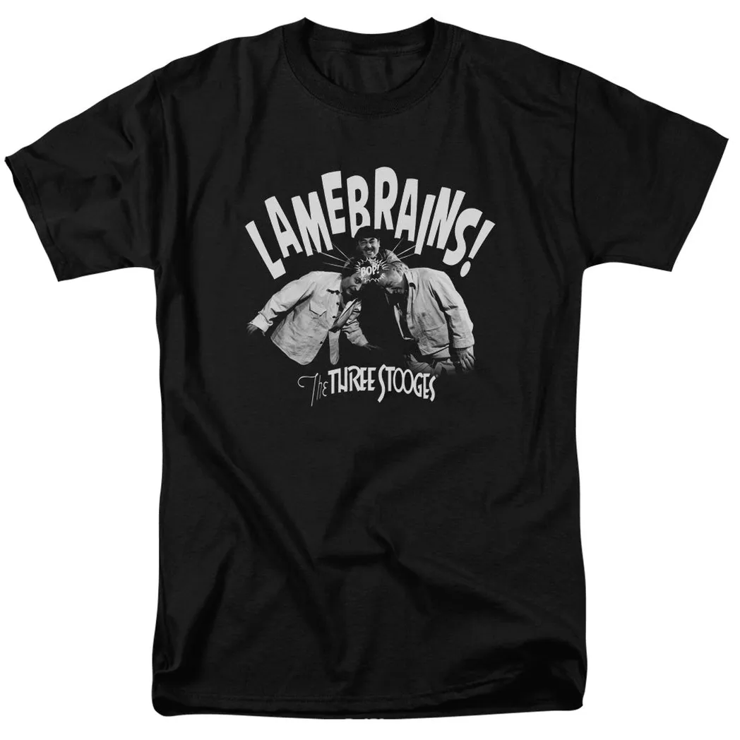 Three Stooges Lamebrains Mens T Shirt Black