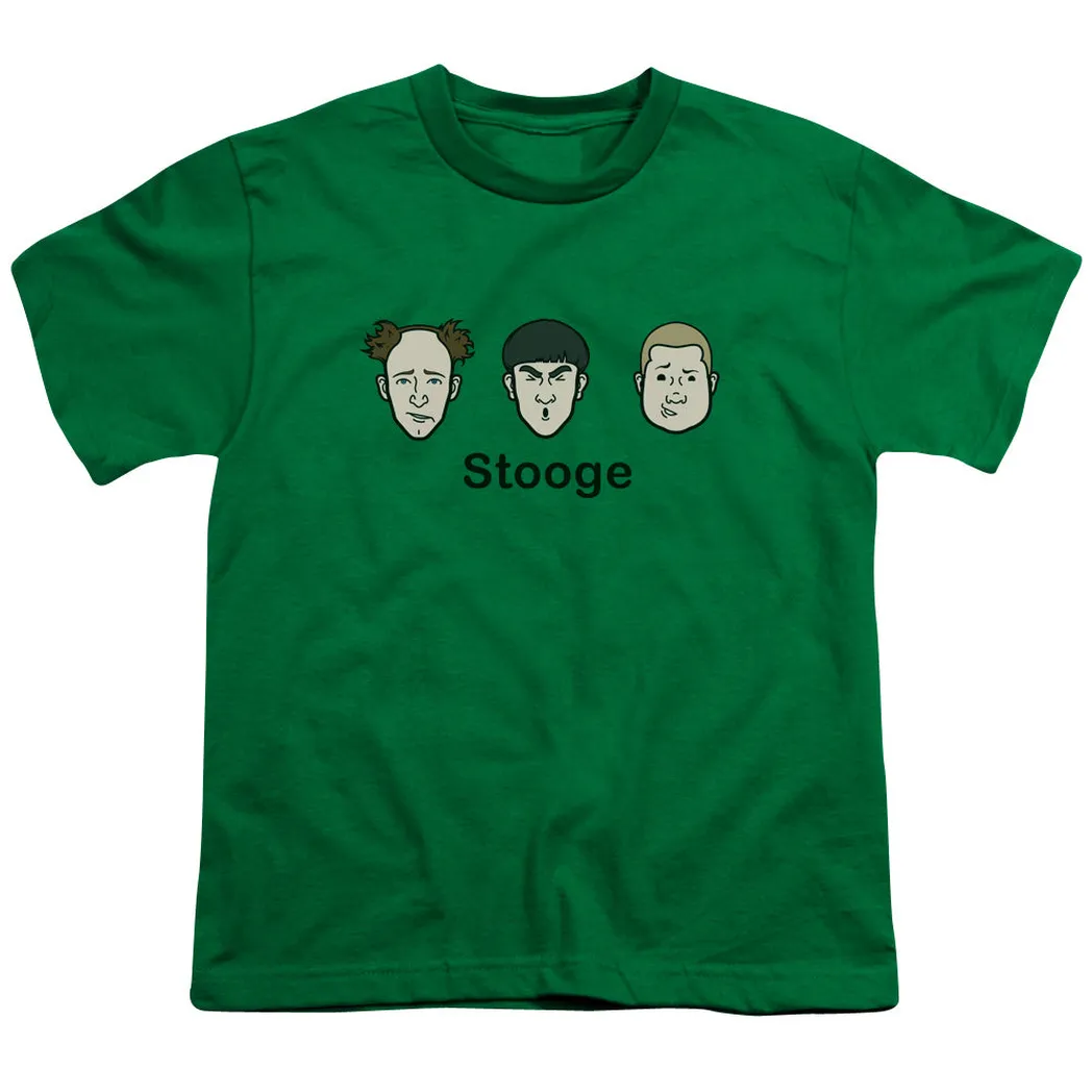 Three Stooges Stooge Kids Youth T Shirt Kelly Green