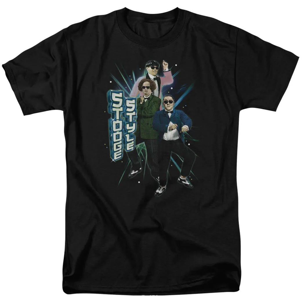 Three Stooges Stooge Style Mens T Shirt Black