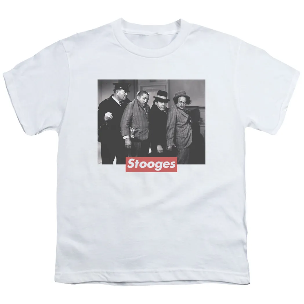 Three Stooges Supreme Rip Kids Youth T Shirt White