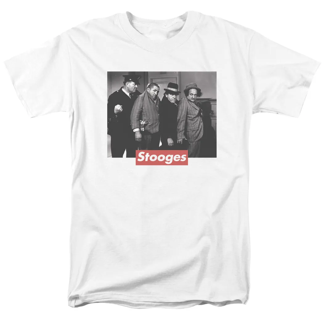 Three Stooges Supreme Rip Mens T Shirt White