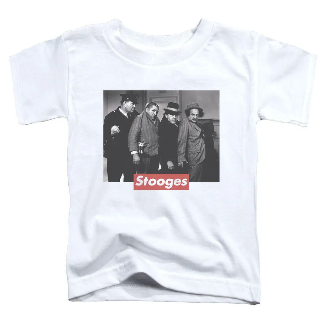 Three Stooges Supreme Rip Toddler Kids Youth T Shirt White