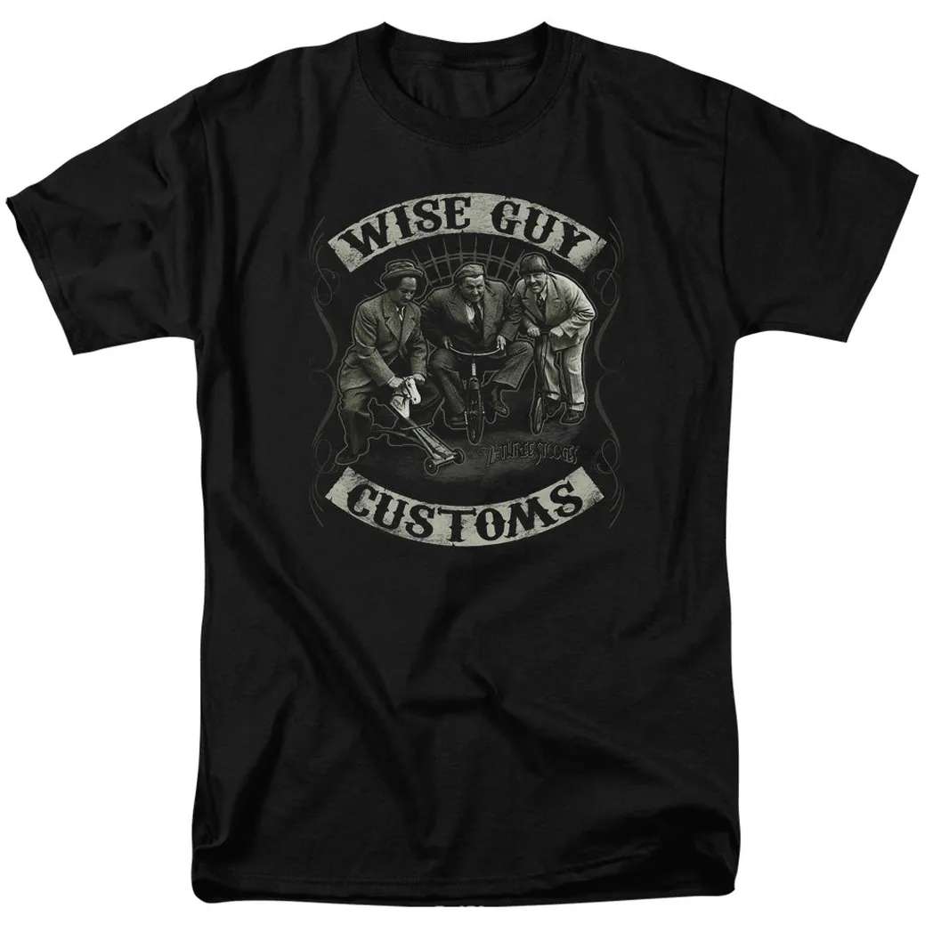 Three Stooges Wise Guy Customs Mens T Shirt Black