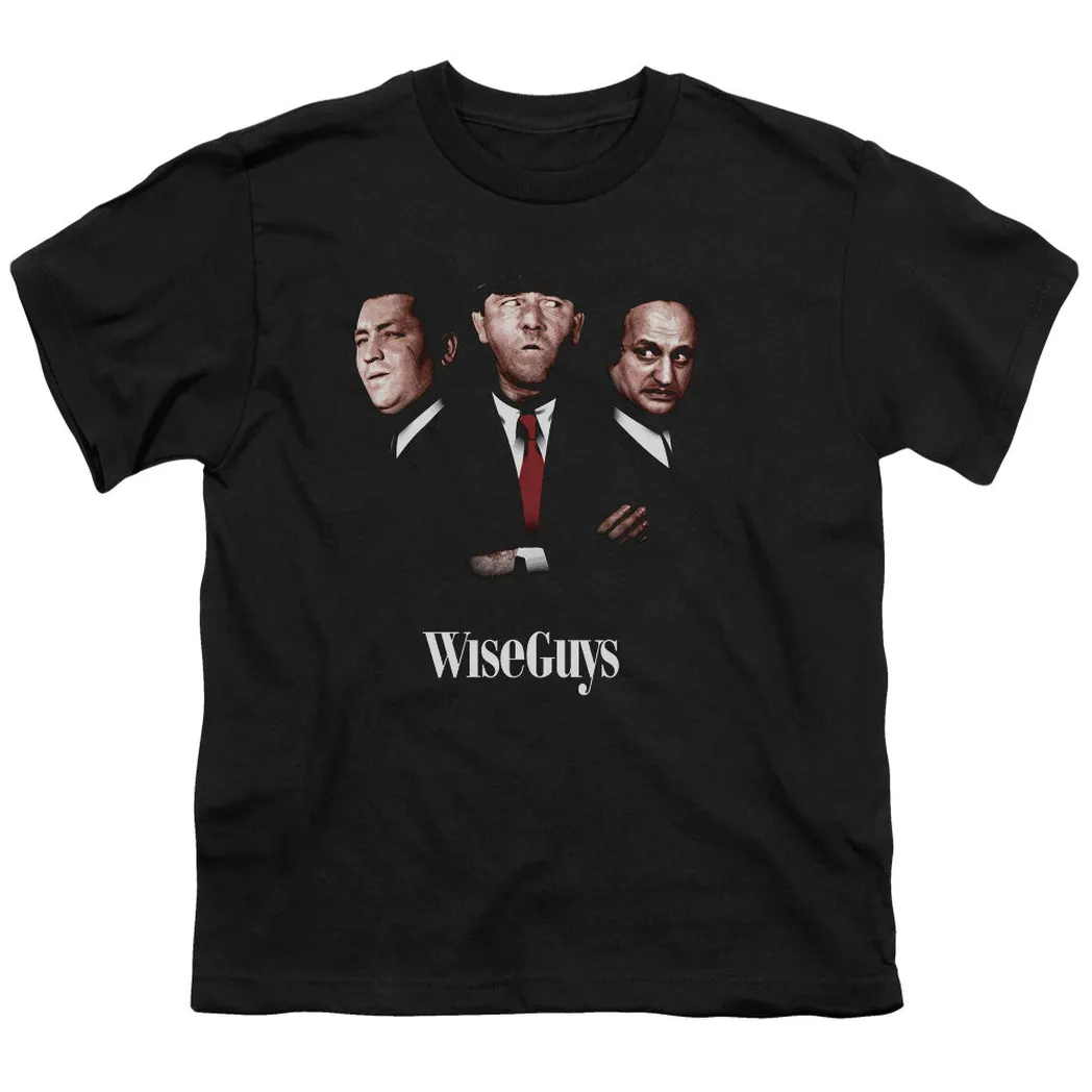 Three Stooges Wiseguys Kids Youth T Shirt Black