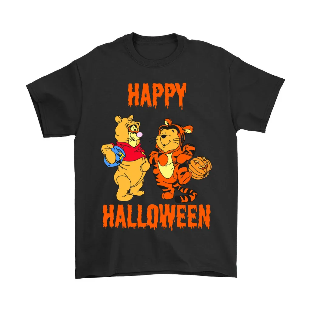 Tigger And Pooh Happy Halloween Unisex T-Shirt, Hoodie, Sweatshirt