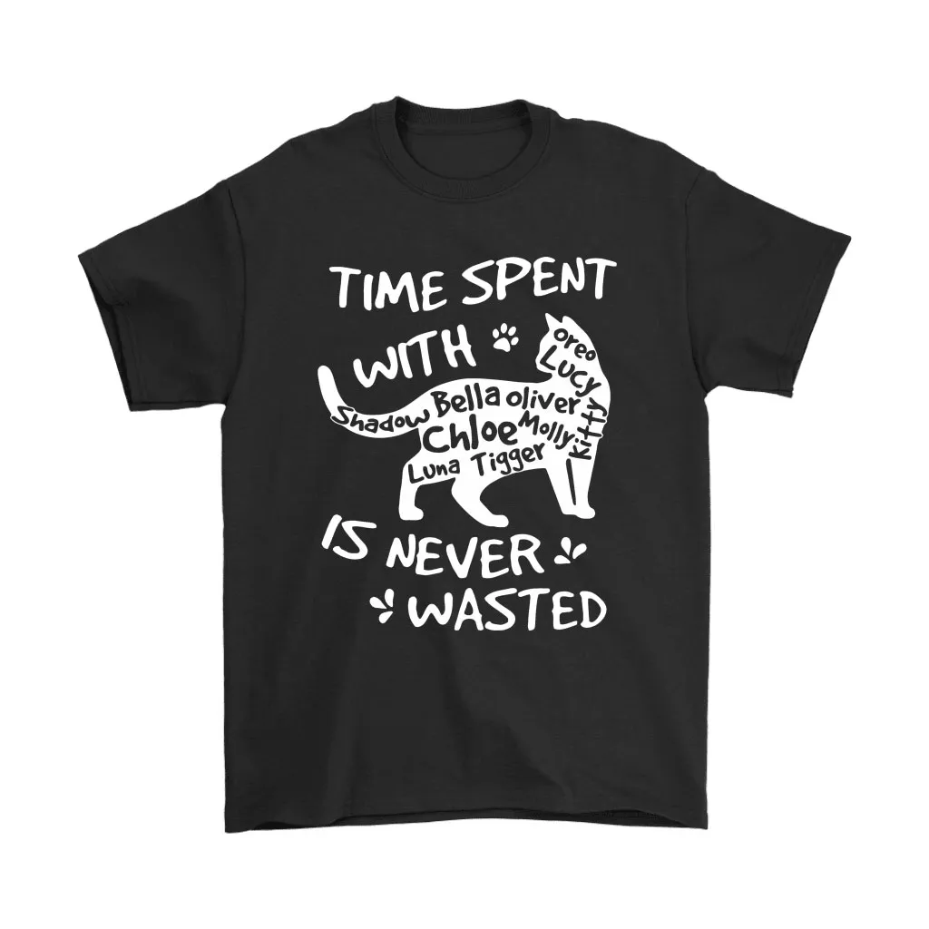 Time Spent With Cats Is Never Wasted Shadow Bella Oliver Unisex T-Shirt, Hoodie, Sweatshirt