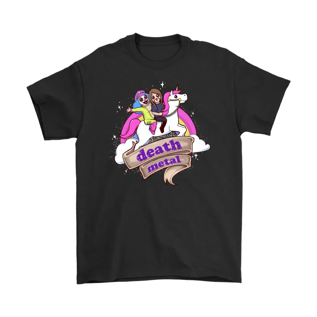 Toki And Dr Rockzo Riding Unicorn Death Metal Unisex T-Shirt, Hoodie, Sweatshirt