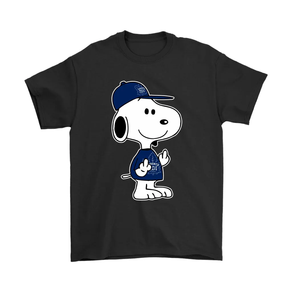 Toronto Maple Leafs Snoopy Double Middle Fingers Fck You Nhl Unisex T-Shirt, Hoodie, Sweatshirt