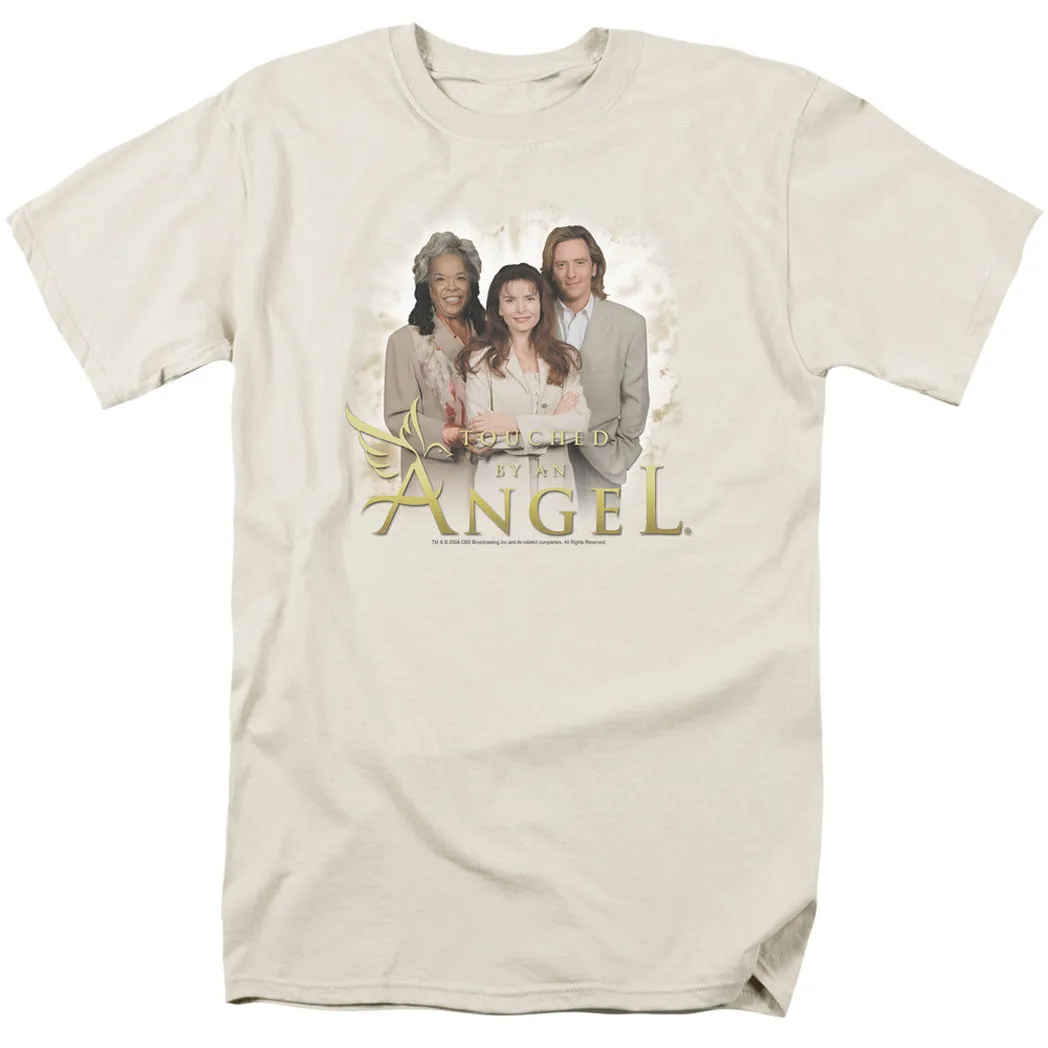 Touched by an Angel an Angel Mens T Shirt Cream