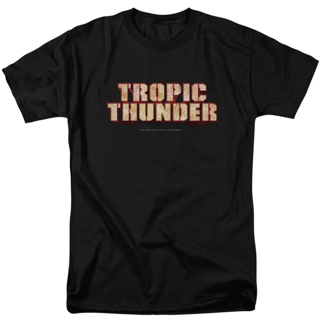 Tropic Thunder Title Mens T Shirt Black