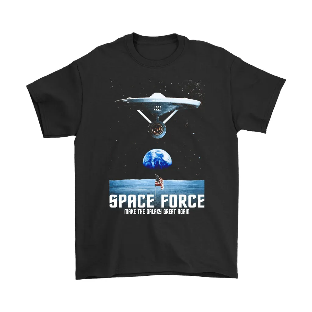 Trumps Space Force Ussf X Star Trek Boldly Go Unisex T-Shirt, Hoodie, Sweatshirt