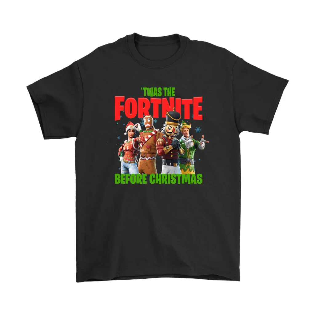 Twas The Fortnite Before Christmas For Fortnite Gamer Unisex T-Shirt, Hoodie, Sweatshirt