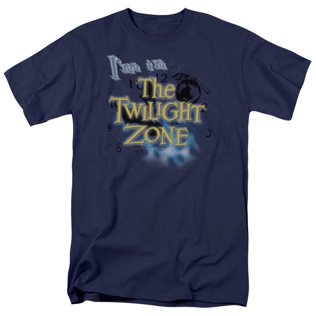 Twilight Zone Im in the Twilight Zone Mens T Shirt Navy