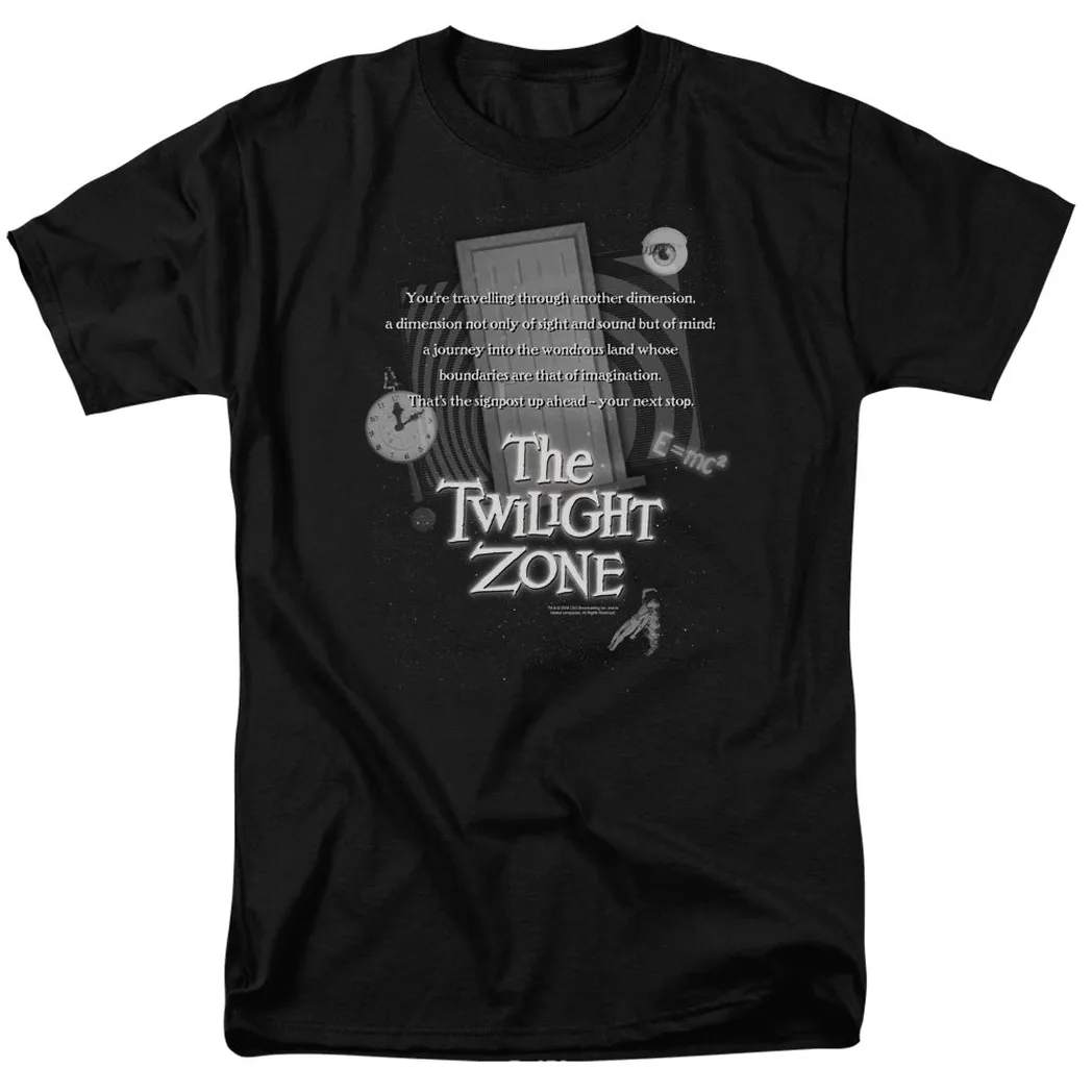 Twilight Zone Monologue Mens T Shirt Black