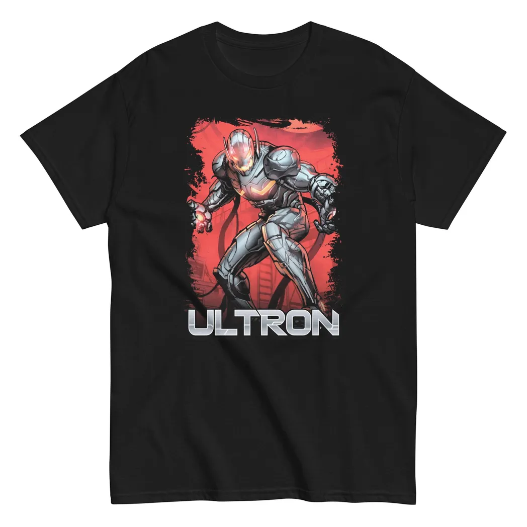 Ultron Animated Mens T-Shirt Black