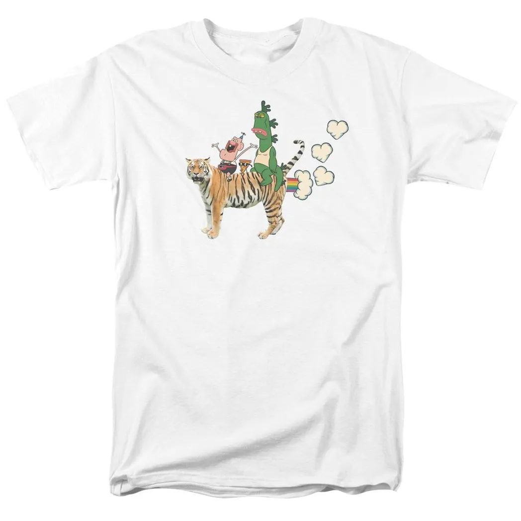 Uncle Grandpa Fart Hearts Mens T Shirt White