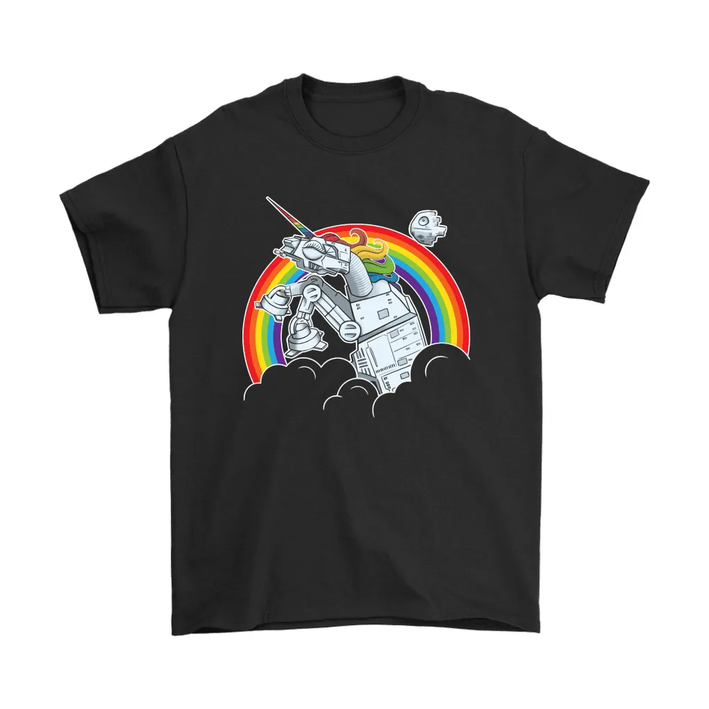 Unicorn At-at Over The Rainbow Star Wars Unisex T-Shirt, Hoodie, Sweatshirt